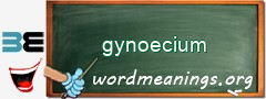 WordMeaning blackboard for gynoecium